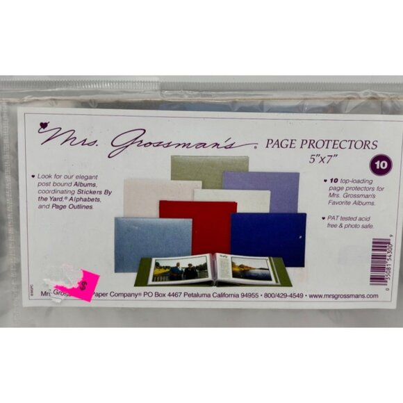 Mrs. Grossmans Page Protectors 5"X7" Pack Of 10 Top Loading - Picture 2 of 3